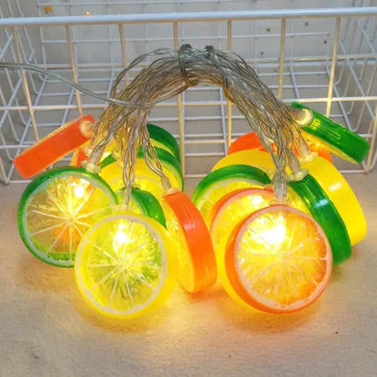 Lemon Orange Fruit Fairy Light USB+Cell Operated