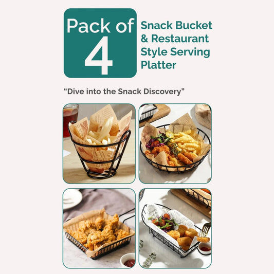 Snack Buckets (Pack of 4)