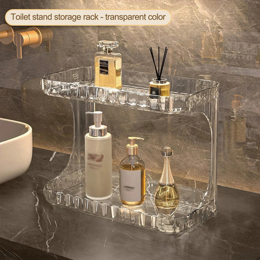 Acrylic Transparent Double Layer Bathroom Desktop (Premium Quality)