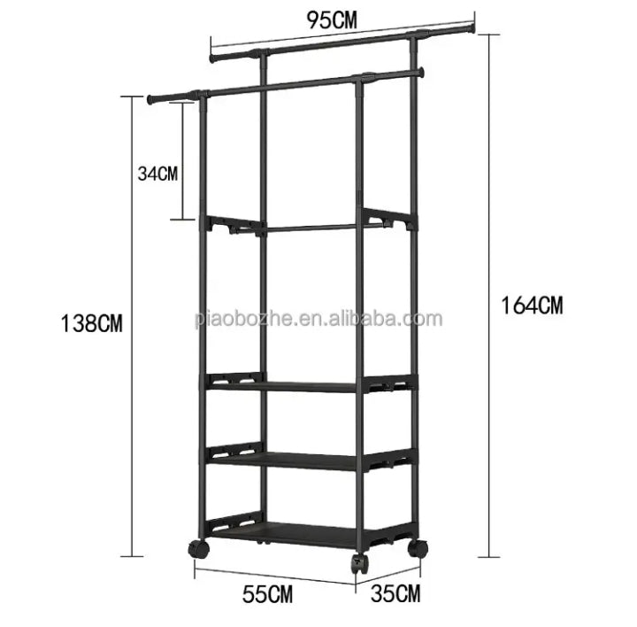 Modern Simple Multi-Functional Metal Coat Rack (Premium Quality)