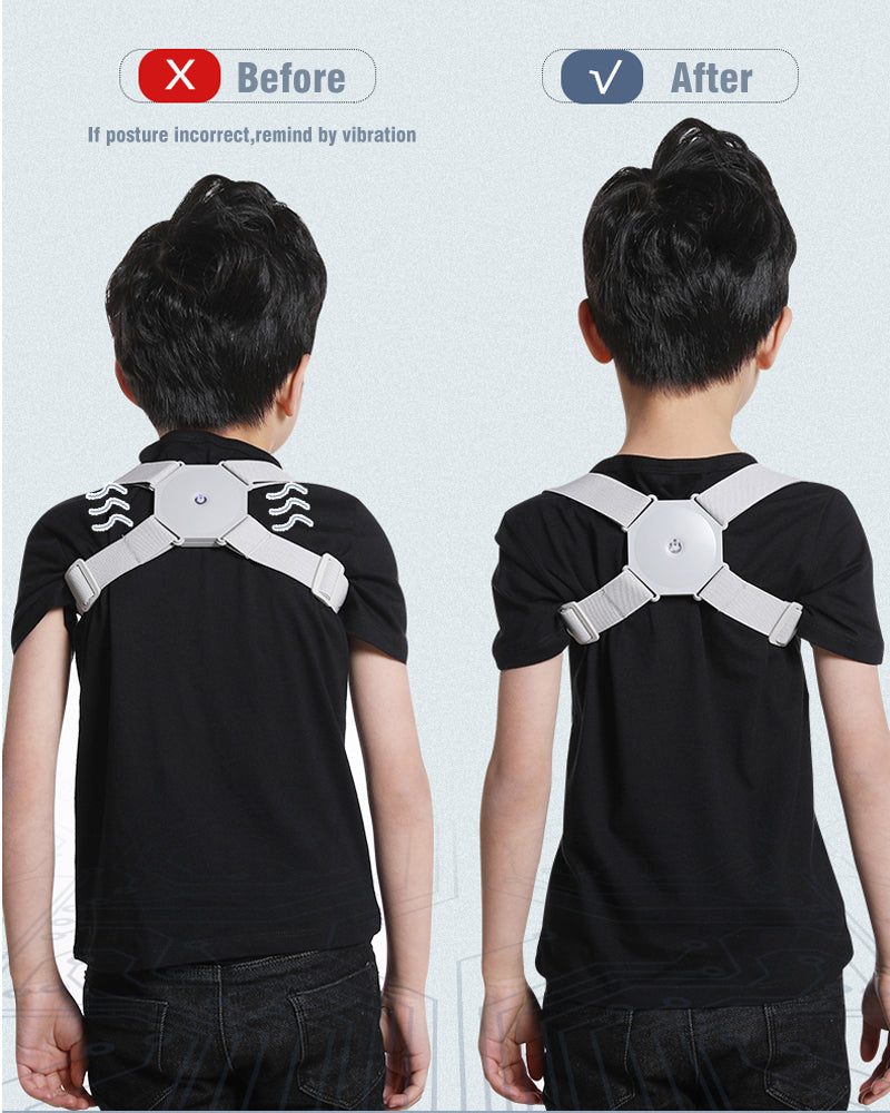 Smart Posture Corrector With Intelligent Sensor Vibration Reminder Adjustable Back Brace Support