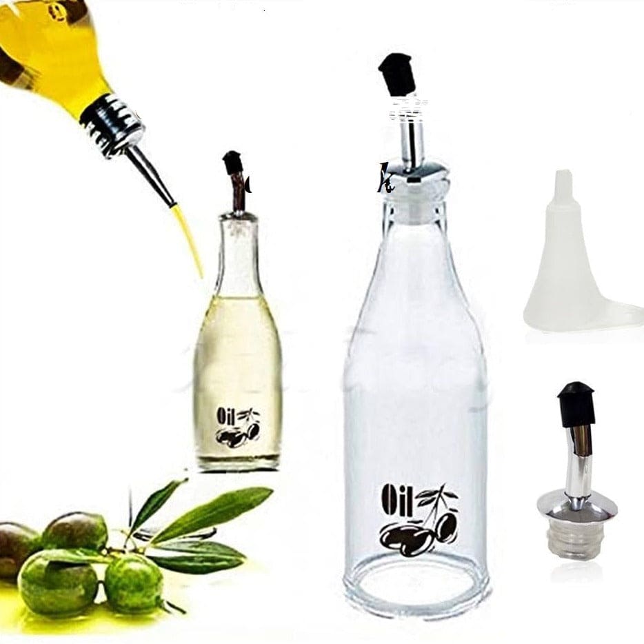 Acrylic Condiment Kitchen Oil Bottle With Metal Nozzle 800ml