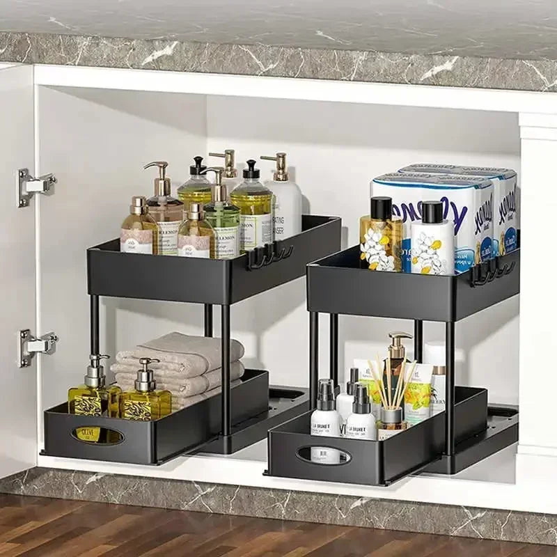 2 Tier Kitchen And Undersink   Multipurpose Organizer (Premium Quality)