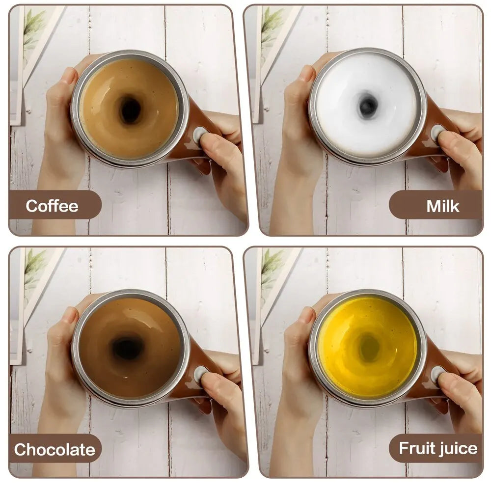 380ml Portable Automatic Magnetic Self-Stirring Rechargeable Mug