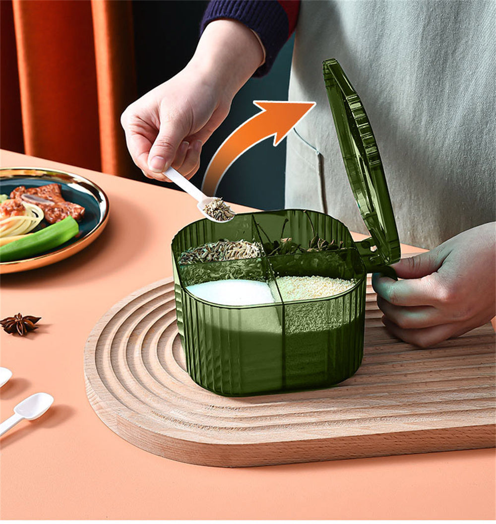 Four- compartment Seasoning Box Acrylic (Premium Quality)