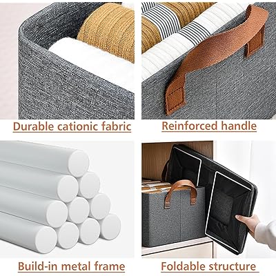 Clothes Storage Organizer With Metal Rods (High Quality)