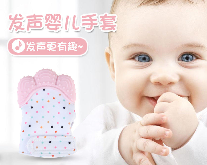 1 Pcs Baby Teether Cartoon Printed Children'S Glove