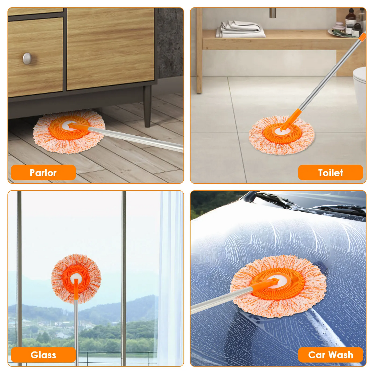 360° Sunflower Adjustable Cleaning Mop