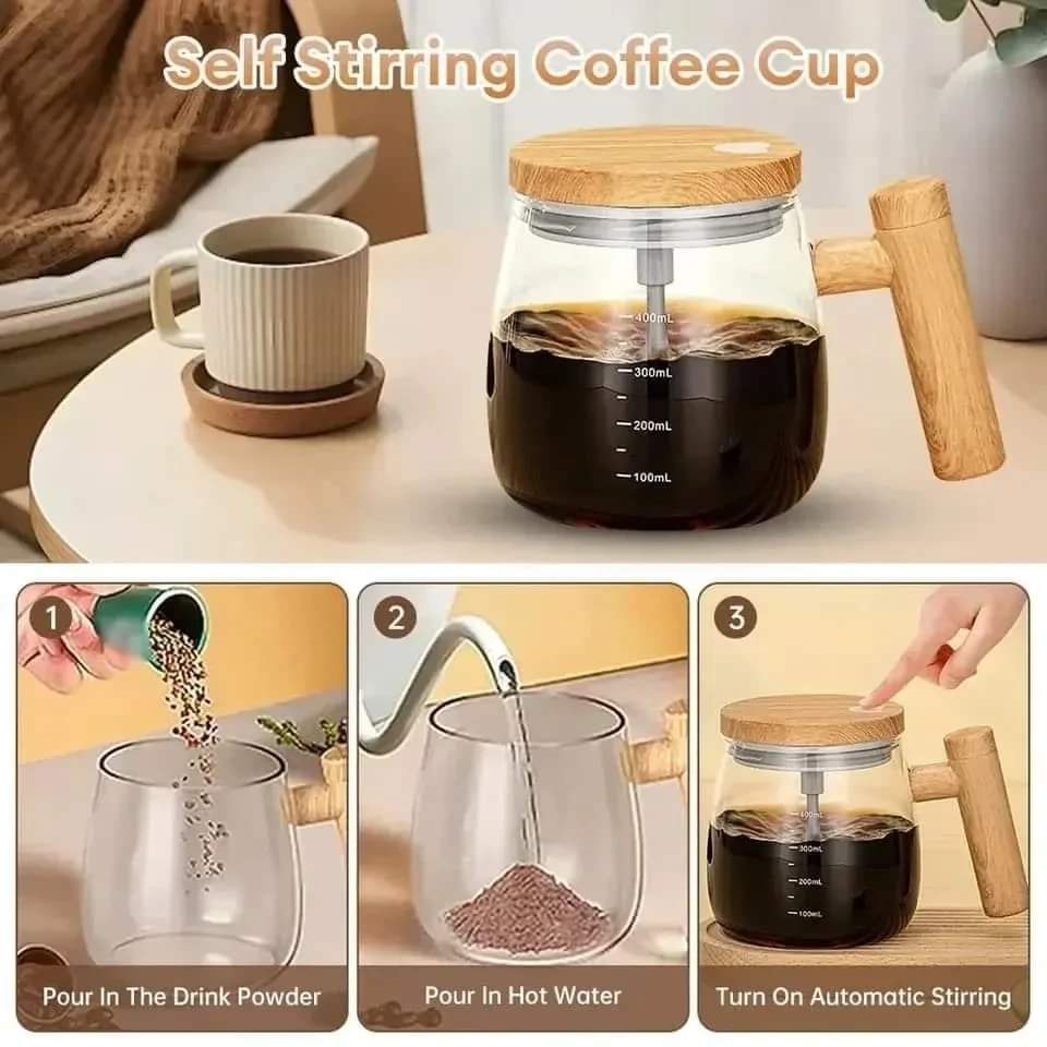 Self Stiring Coffee Cup 400ml