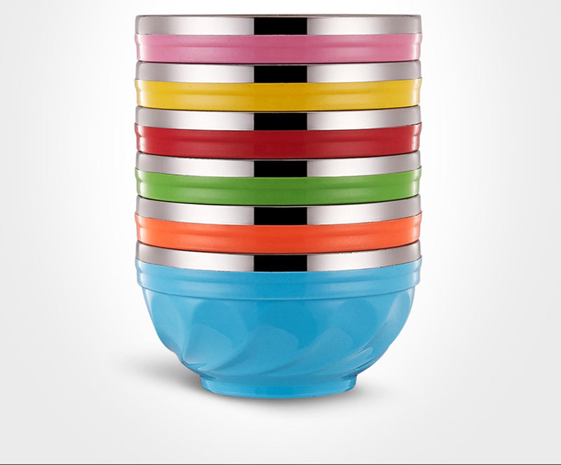Double-Layers Stainless Steel Bowl (Premium Quality)