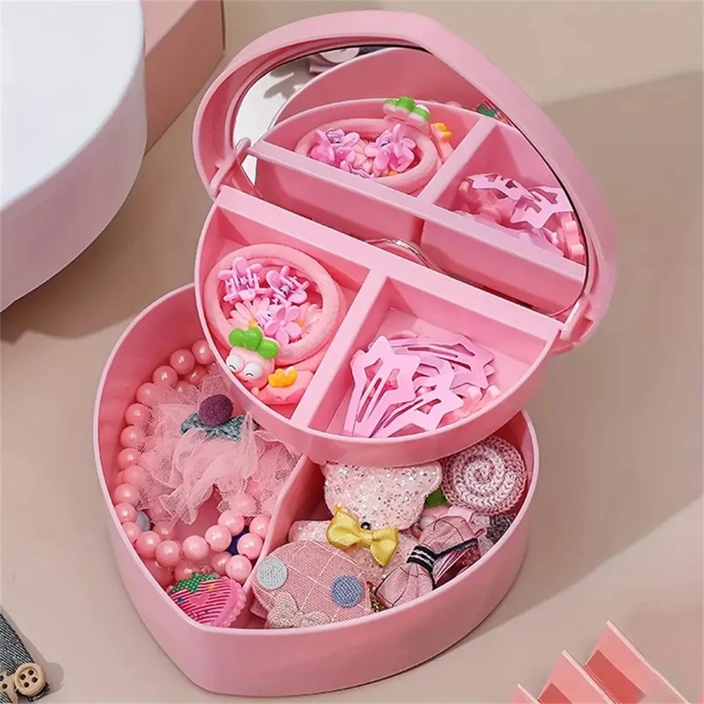 1Pcs Heart Jewelry Box