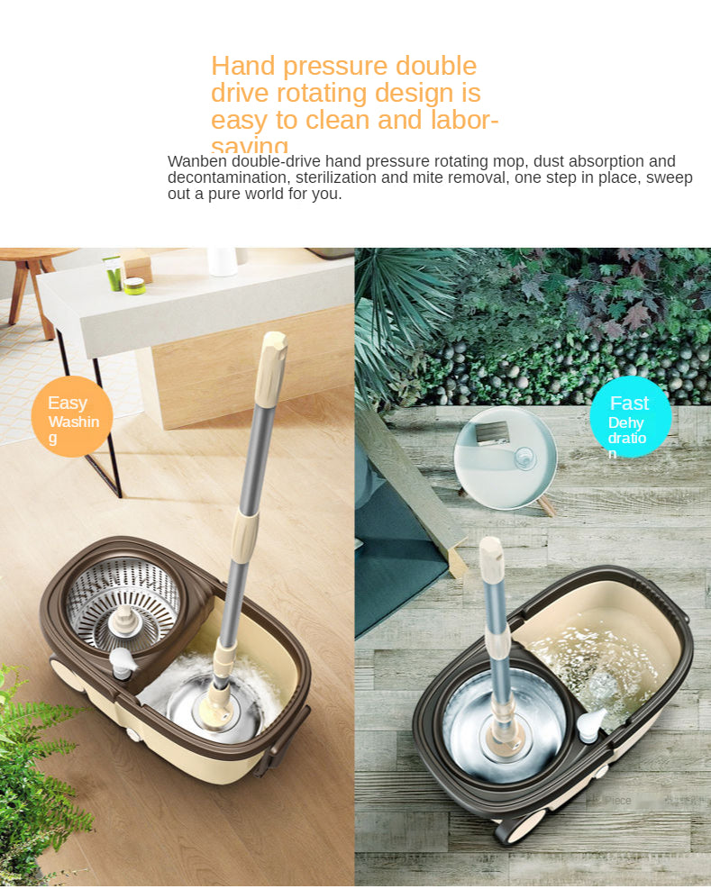 360 Degree Rotation Squizer Mop With Bucket. (Premium Quality)