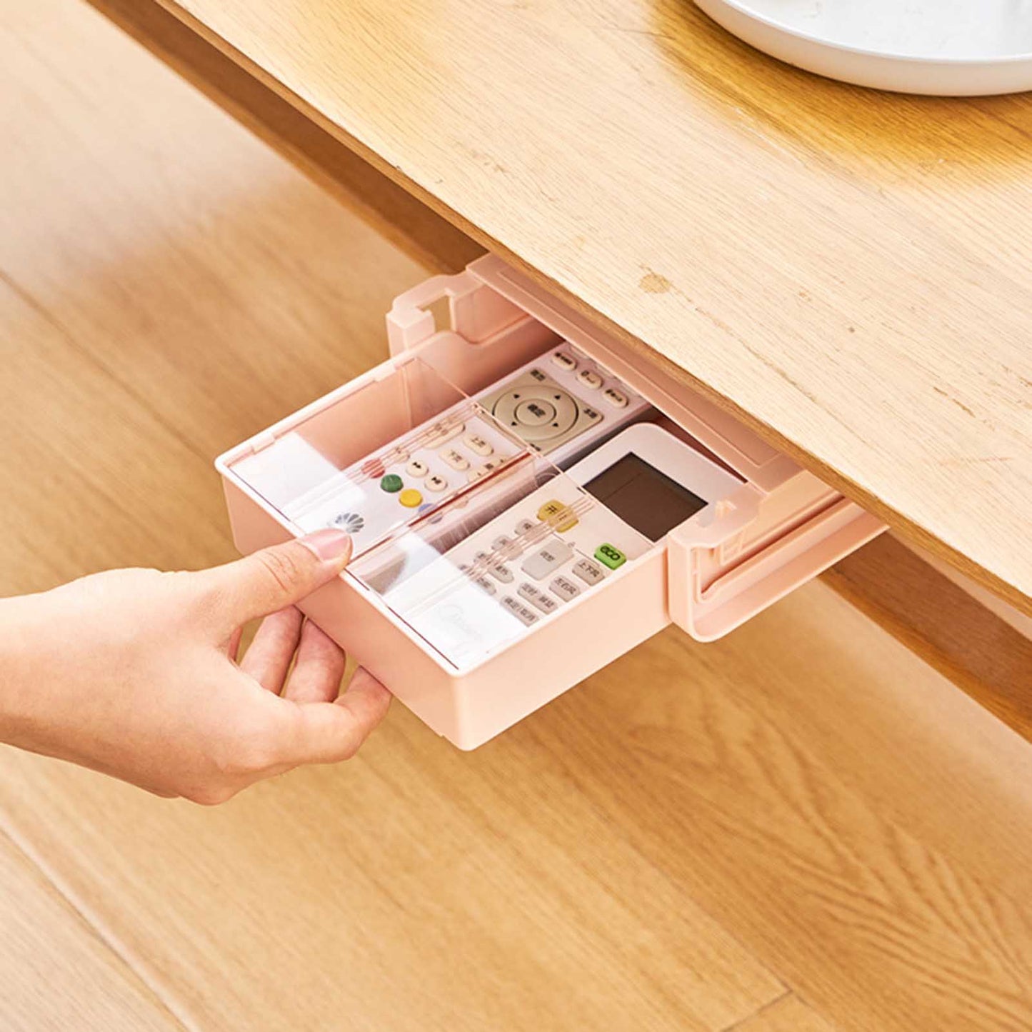 1 Pcs Hidden Drawer-Type Multipurpose Pen Holder