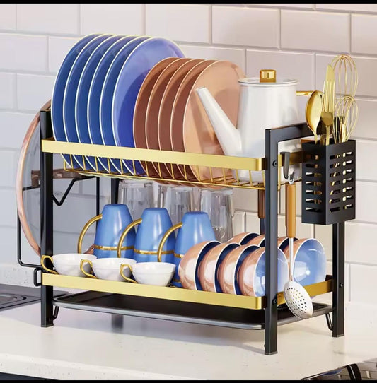 Kitchen Dish Drying Rack Cutlery Organizer (Superior Quality)