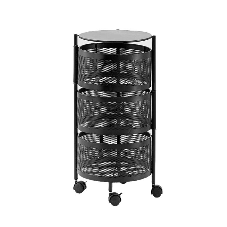 Multi-layer Movable Round Metal Rack For Fruit Vegetables (Premium Quality)