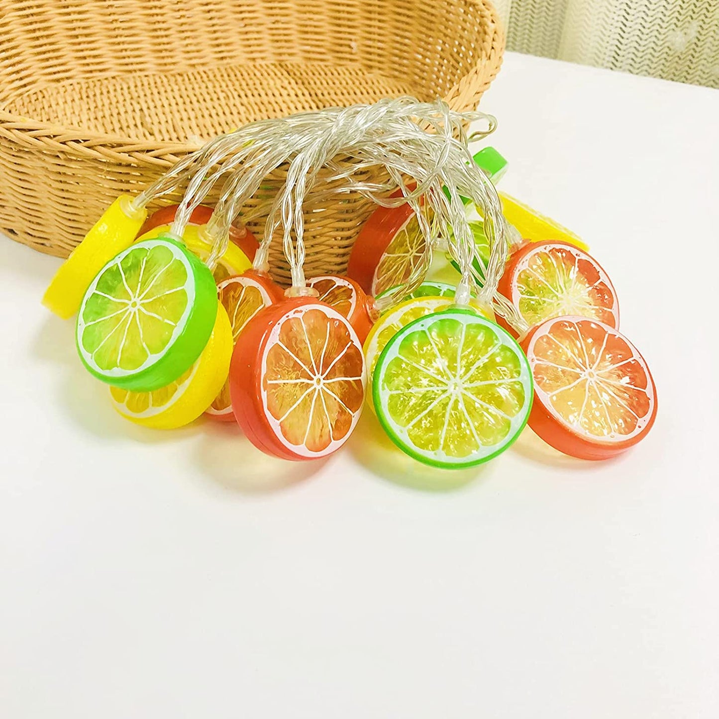 Lemon Orange Fruit Fairy Light USB+Cell Operated