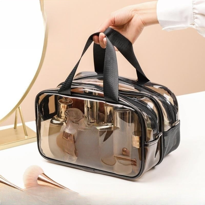 Double Layer Waterproof Cosmetics Bag