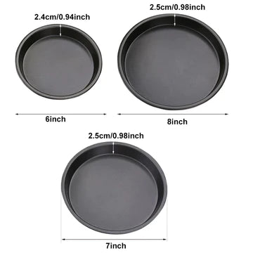 3 Pcs Pizza Pan Set