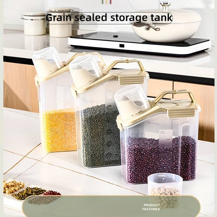 Transparent Rice Storage Box Kitchen Sealed Food Container(Premium Quality)