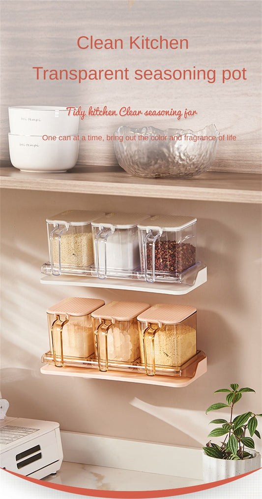 3 Pcs Set Transparent Seasoning Box (Premium Quality)