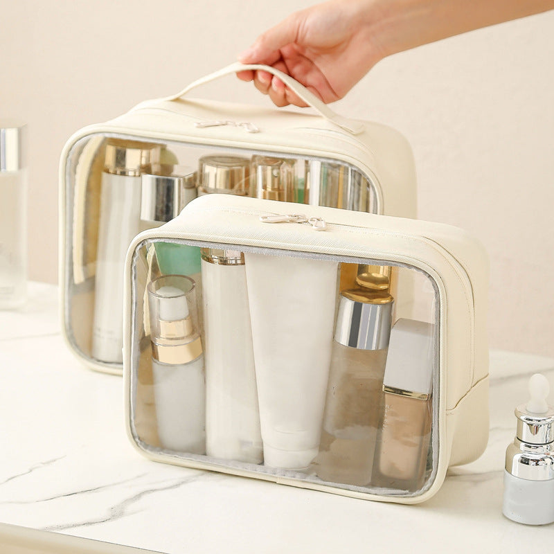 New PVC Transparent Cosmetics Bag Portable Washing Bag (Premium Quality)
