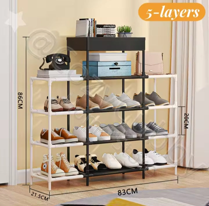 Dual Color Multifunctional Storage Shoe Rack (Premium Quality)