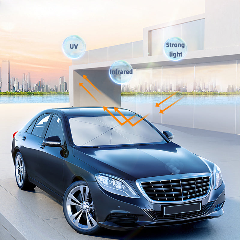 Umbrella Style Car Sun Shade Protector