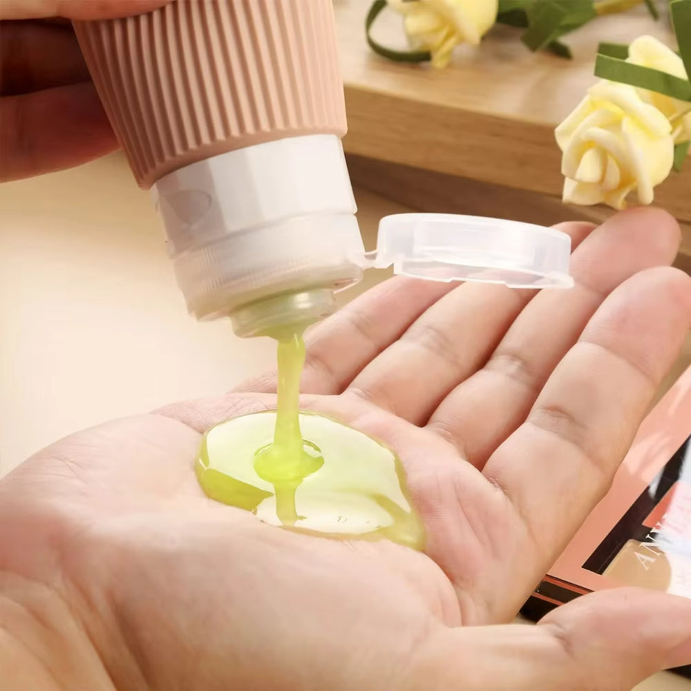 4Pcs Multipurpose Leak Proof Silicone Travel Bottle (Premium Quality)