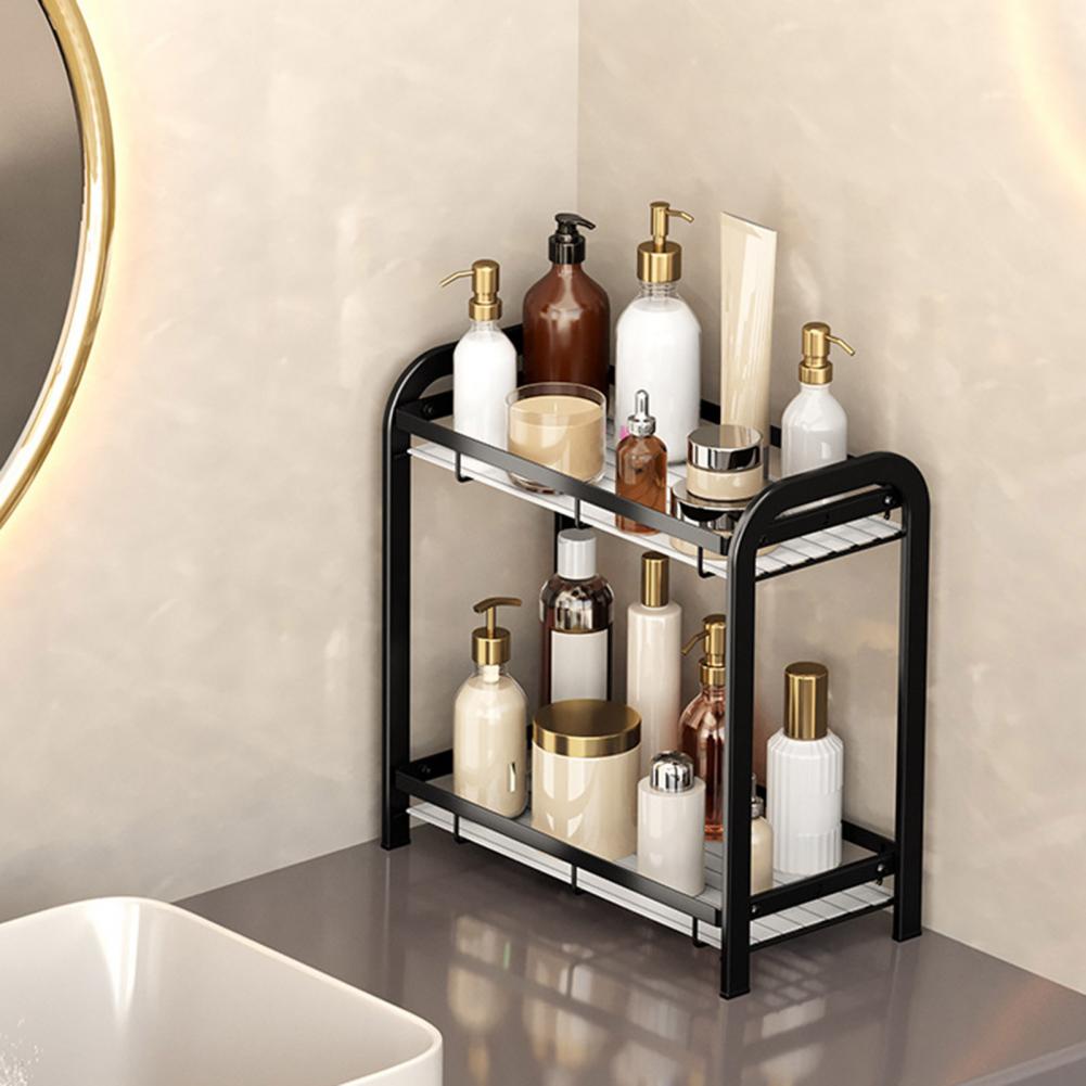 2 Layers Multipurpose Bathroom Metal Organizer (Premium Quality)