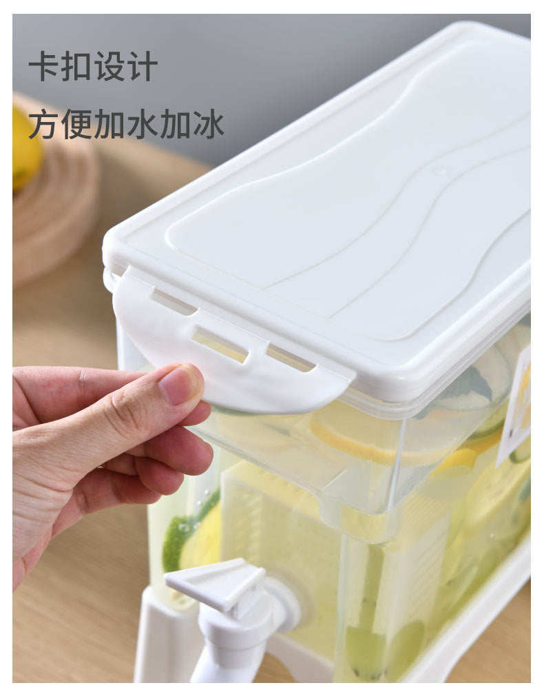 Plastic Cool Drink Water Bucket With Stand, 3.5L Large Capacity