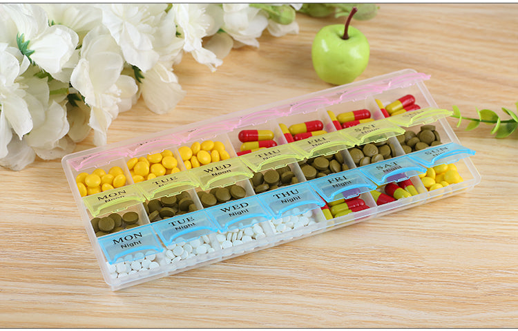 7 Days Weekly Pill Case Medicine Tablet Dispenser Carry Pill Box