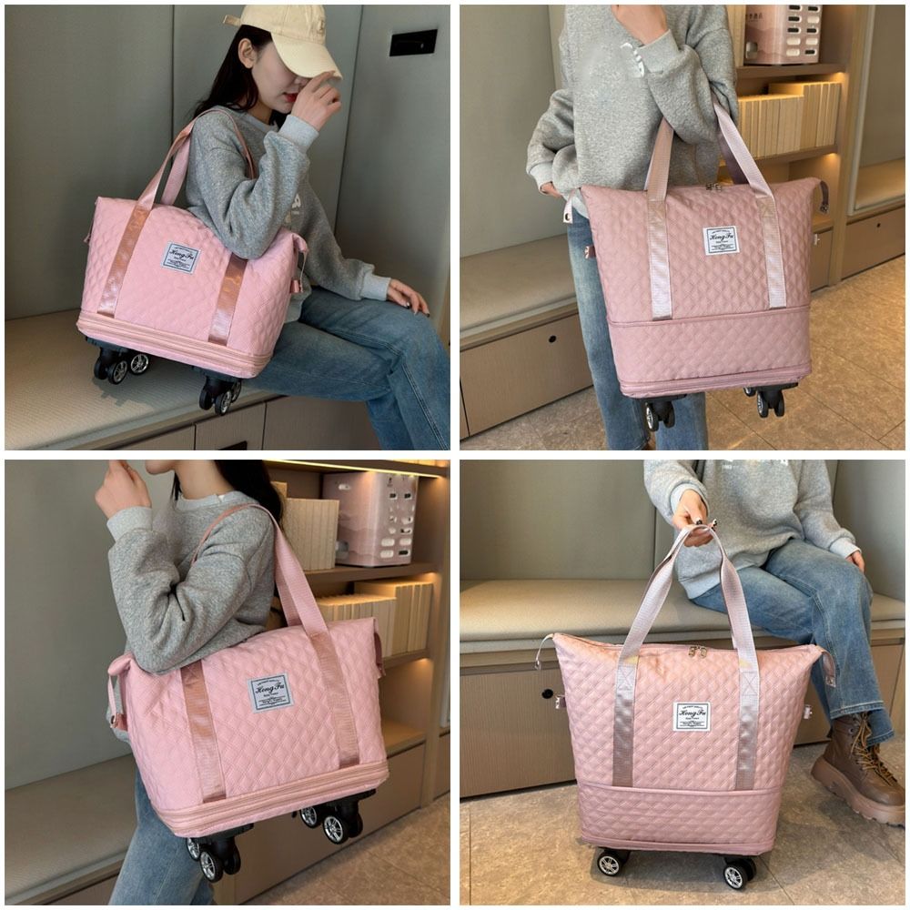 Oxford Fabric Expandable Travel Bag with Wheels (High Quality)
