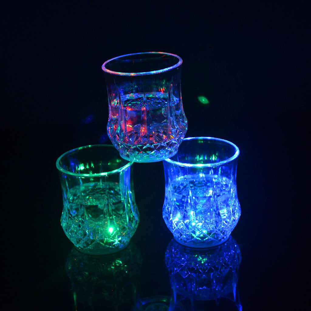 Colourful LED Automatic Flashing Cut-glass (Pack of 2)