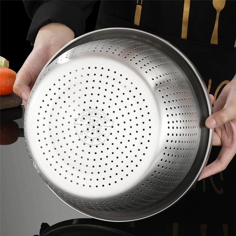 Drain Stainless Steel Washing Sieve Basket (Premium Quality)