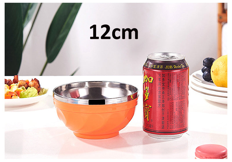 Double-Layers Stainless Steel Bowl (Premium Quality)