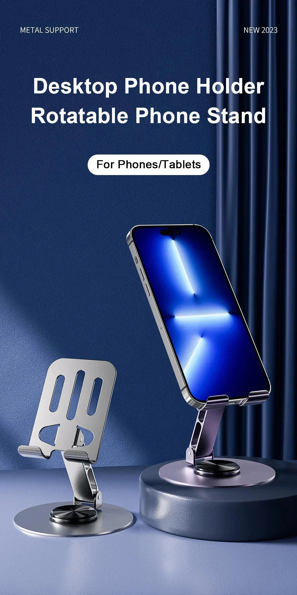 Aluminum Universal 360 Degree Rotation Mobile Phone Stand