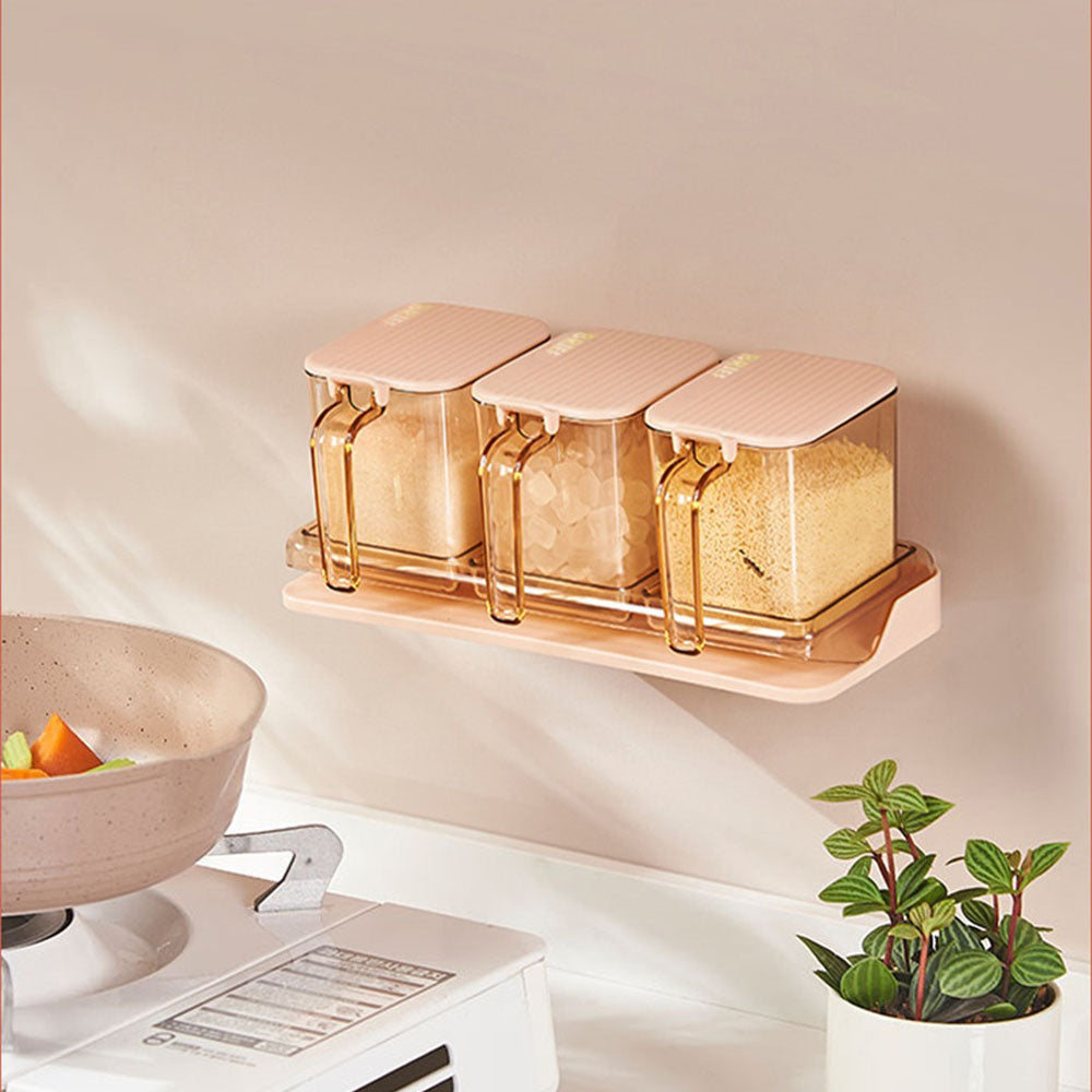 3 Pcs Set Transparent Seasoning Box (Premium Quality)