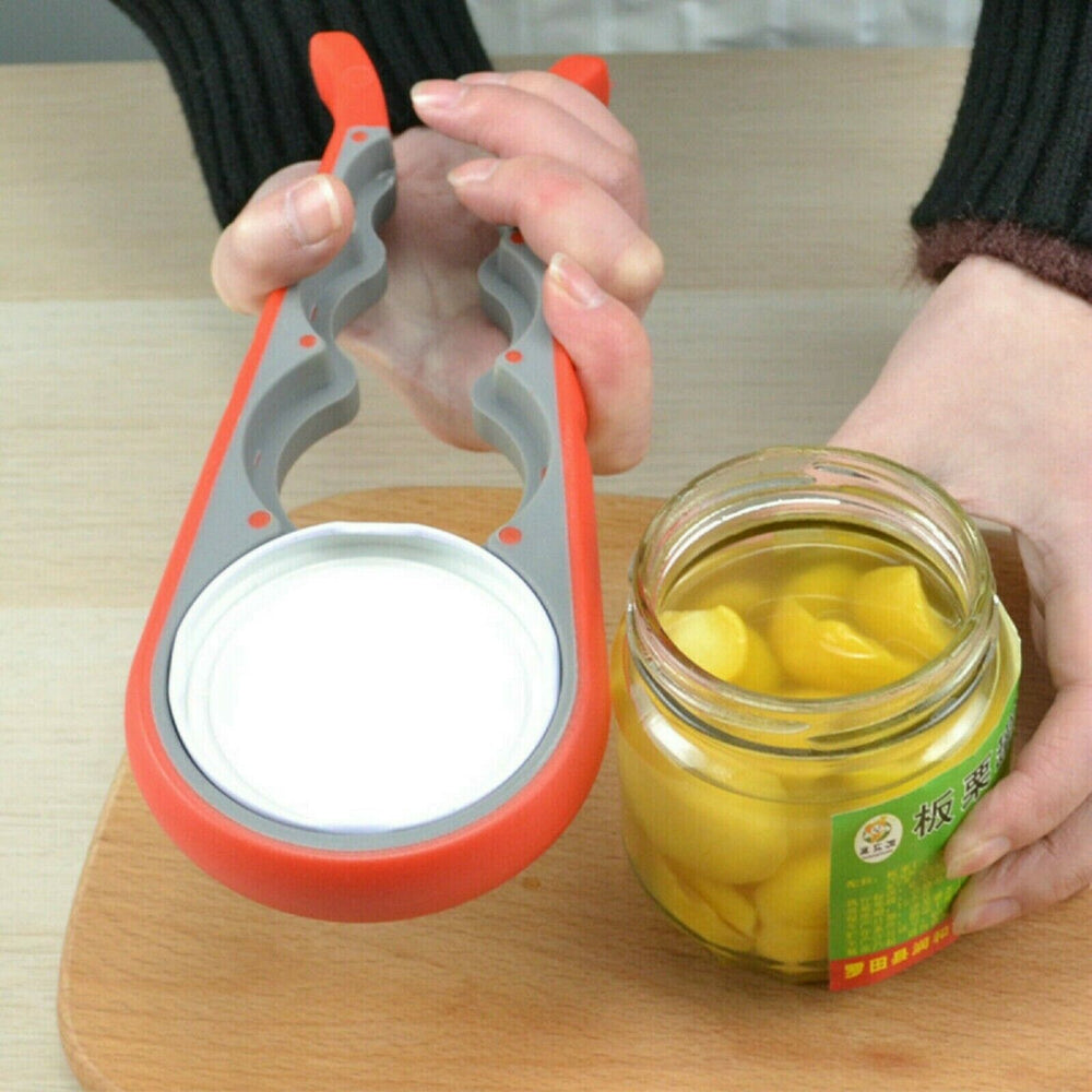 Bottle Lid Opener 4 In 1 Non-Slip Jar Opener Bottle Cap Opener