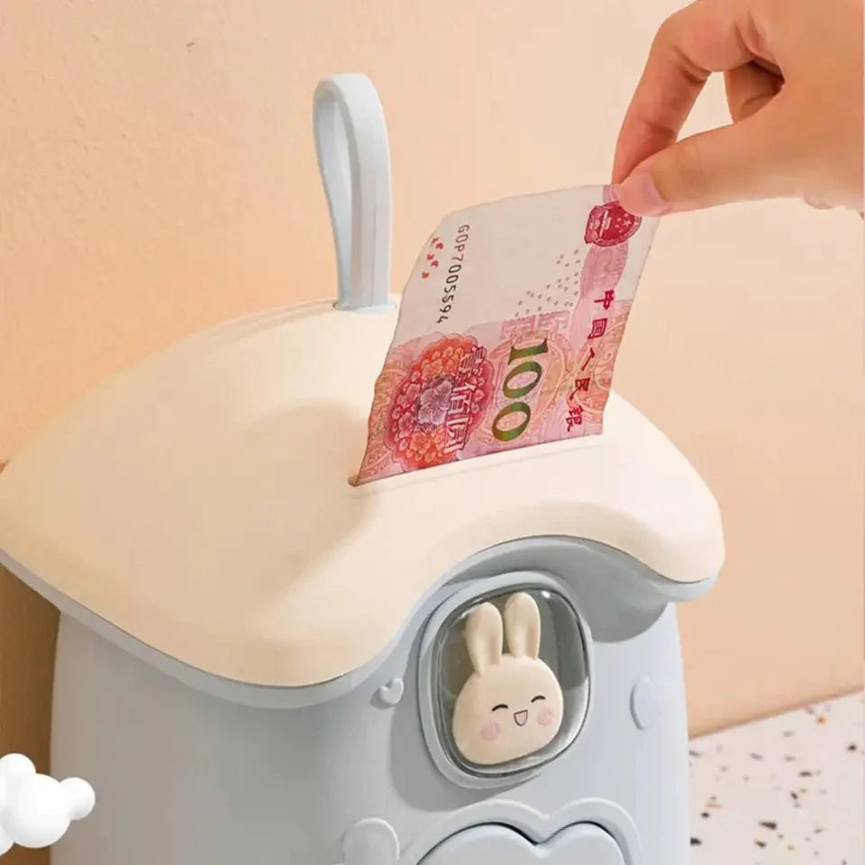 Mushroom Money Banking Toy, Kid Money Saving Box, Paper Note And Coin Saving Box