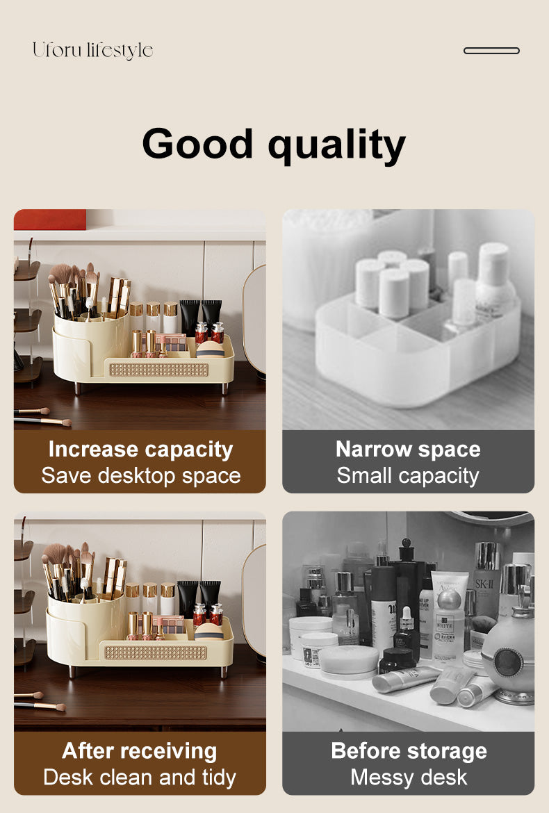360° Rotatable Desktop Makeup Box (Premium Quality)