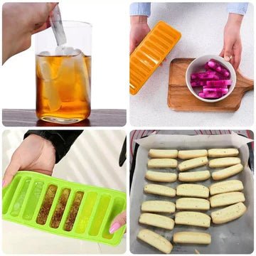 long Silicone Ice Cube Tray
