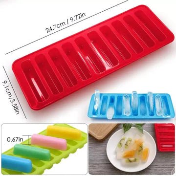 long Silicone Ice Cube Tray