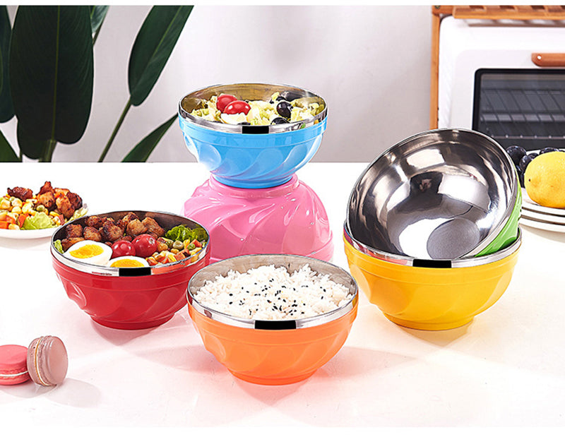 Double-Layers Stainless Steel Bowl (Premium Quality)