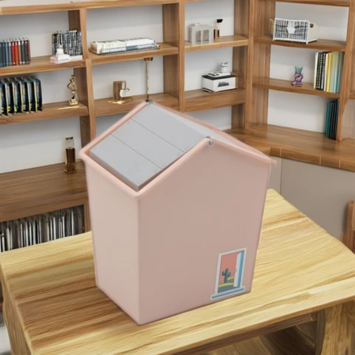 Multifunctional Hut Style Desktop Mini Dustbin (Premium Quality)