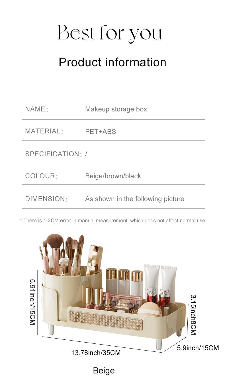 360° Rotatable Desktop Makeup Box (Premium Quality)