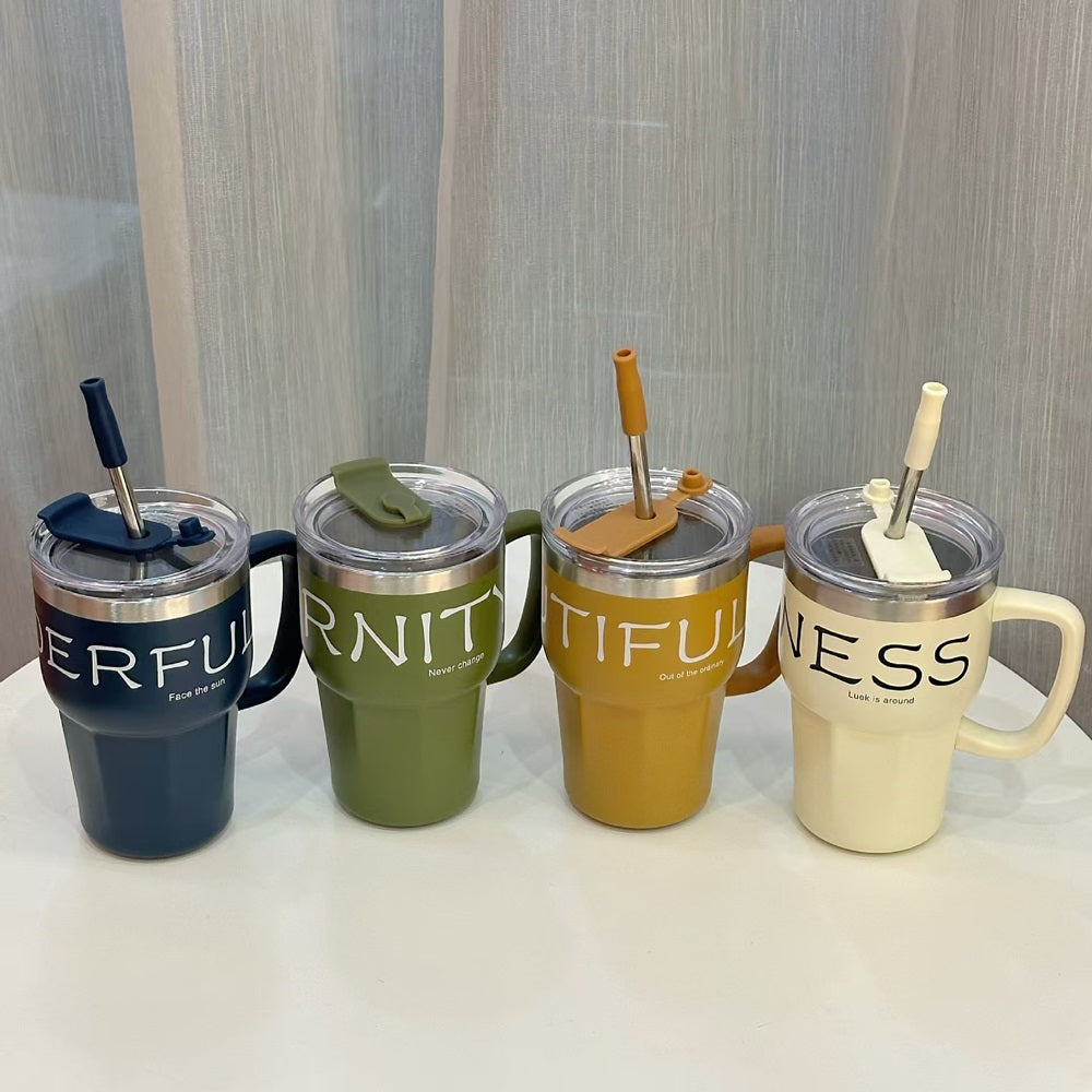 600ml Stainless Steel Korean Style Coffee Mug (Superior Quality)