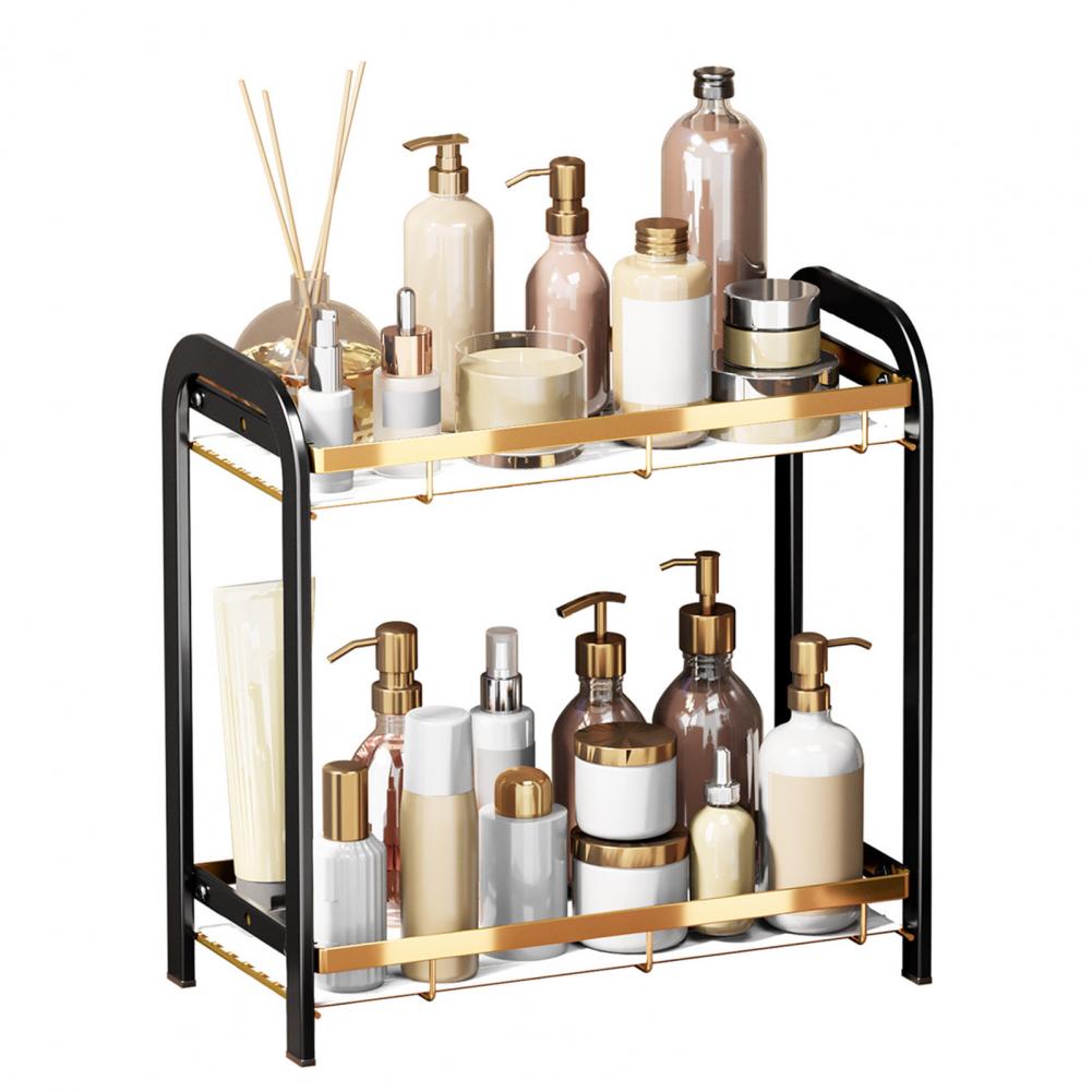 2 Layers Multipurpose Bathroom Metal Organizer (Premium Quality)