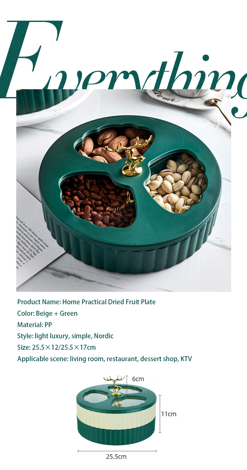 Double-Layers Nordic Style Dried Fruit Box (Premium Quality)