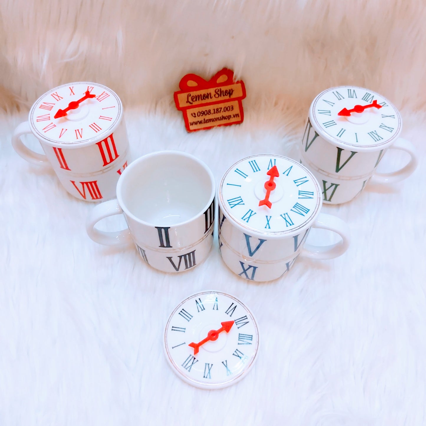 Clock Style Ceramic Cup