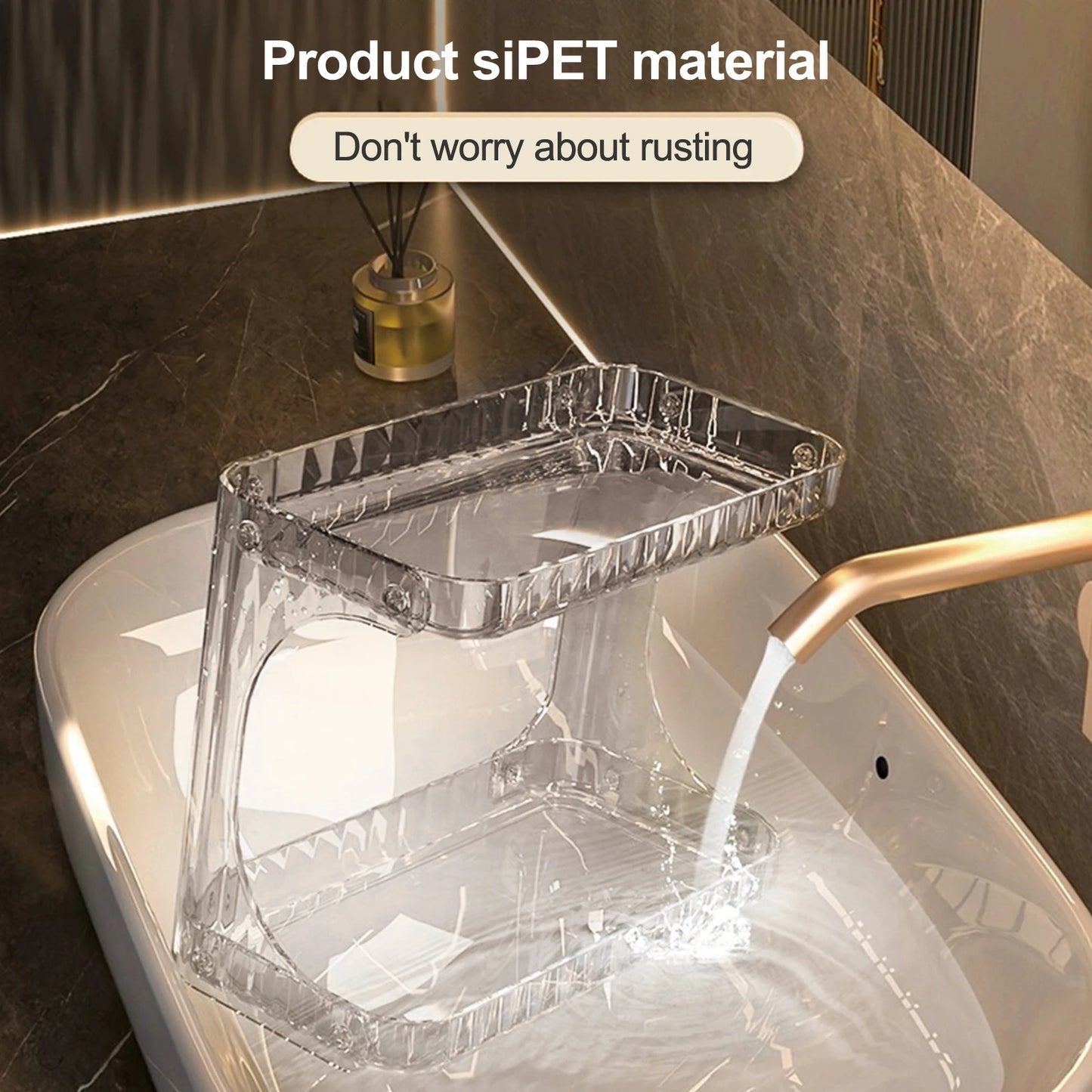 Acrylic Transparent Double Layer Bathroom Desktop (Premium Quality)
